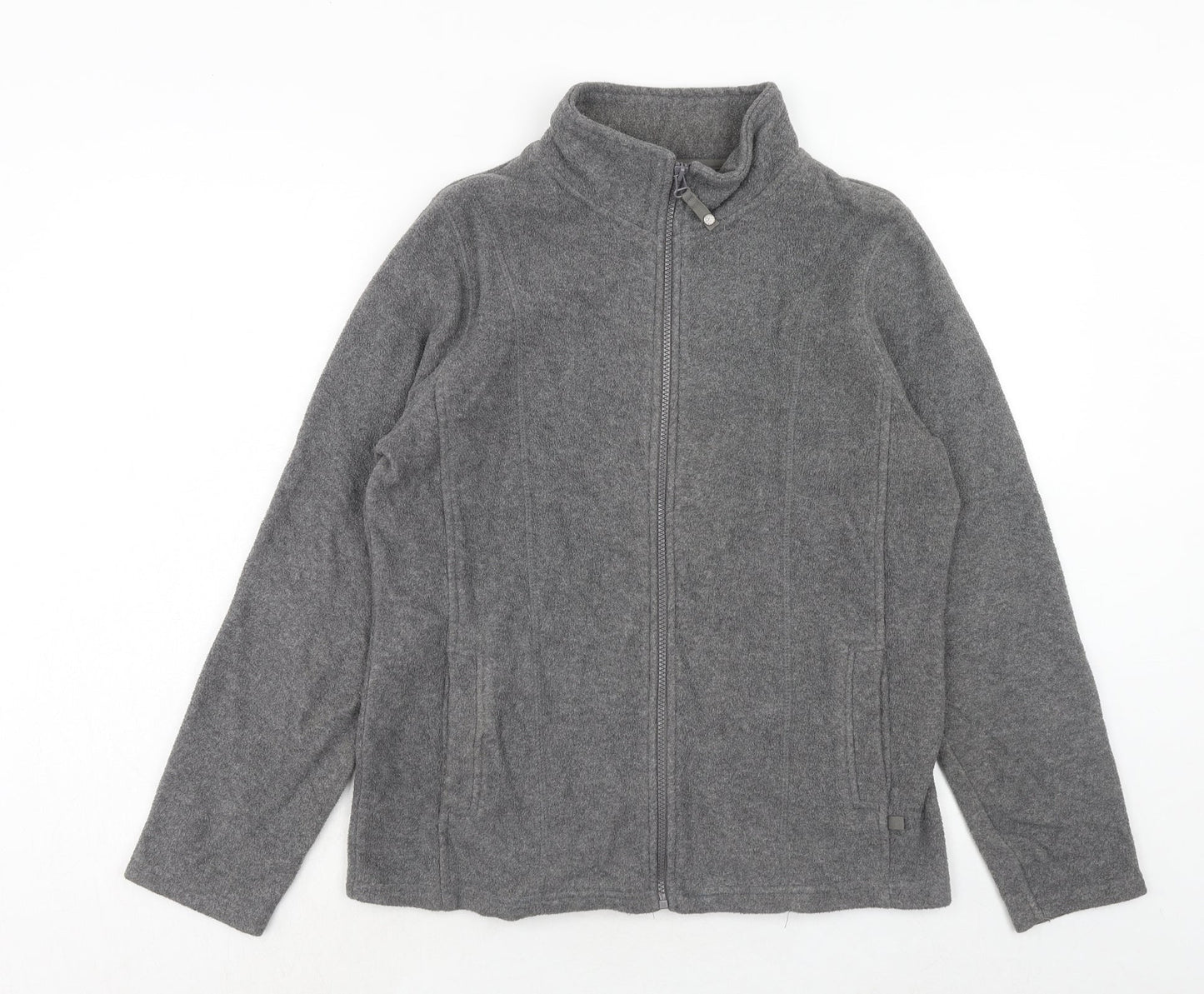 M&Co Womens Grey Jacket Size 14 Zip