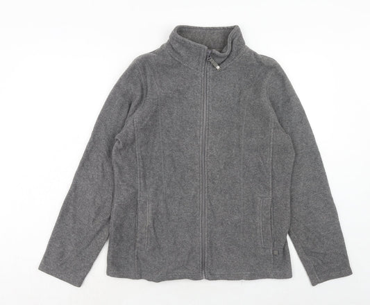 M&Co Womens Grey Jacket Size 14 Zip