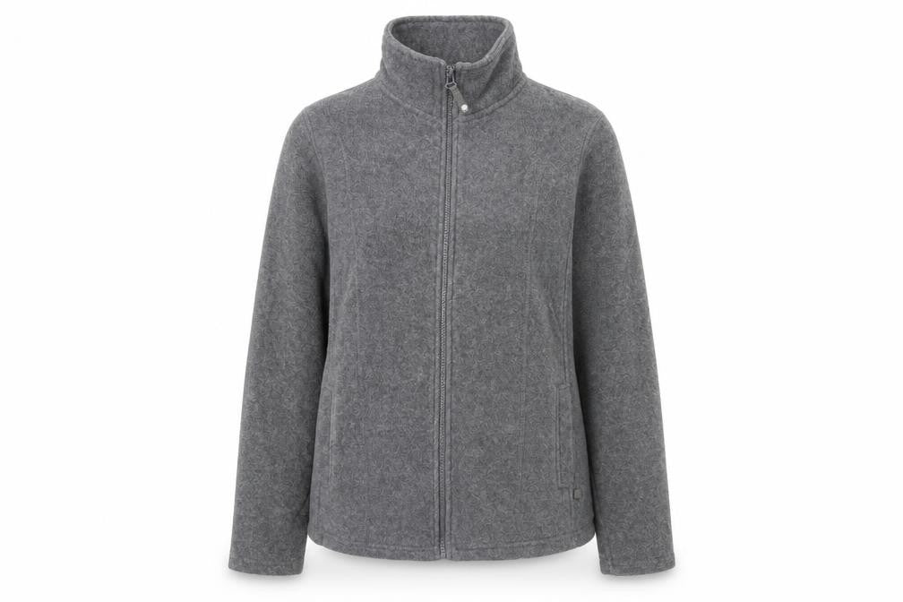 M&Co Womens Grey Jacket Size 14 Zip