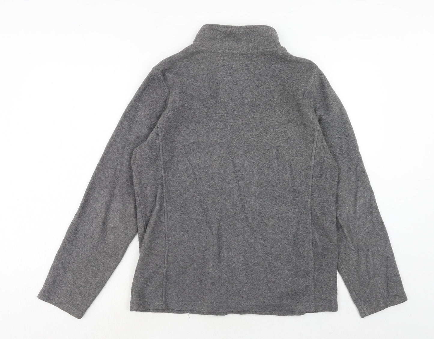 M&Co Womens Grey Jacket Size 14 Zip