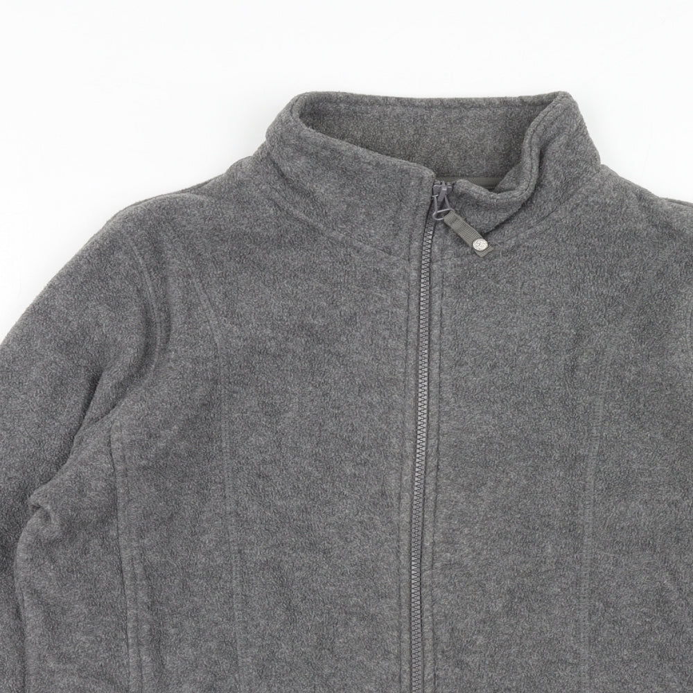 M&Co Womens Grey Jacket Size 14 Zip