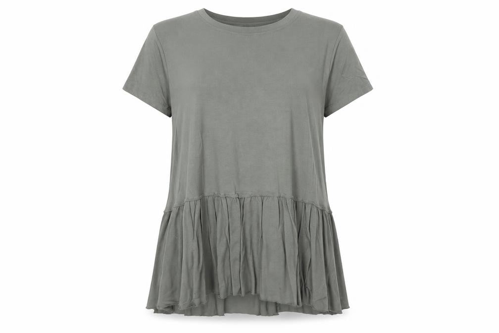 BDG Womens Green Modal Basic T-Shirt Size S Boat Neck
