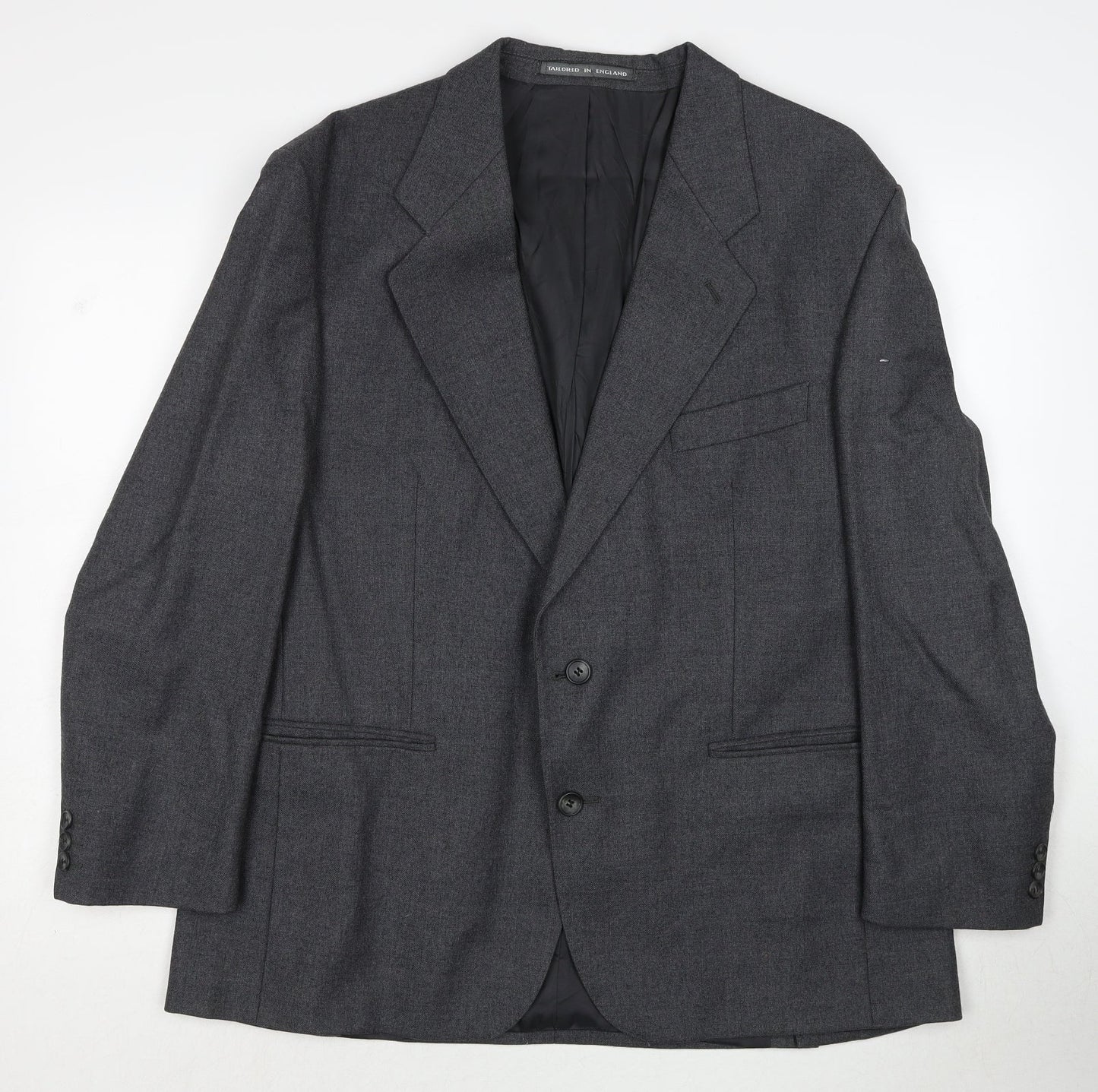 Butlers Mens Grey Wool Jacket Suit Jacket Size 42 Regular