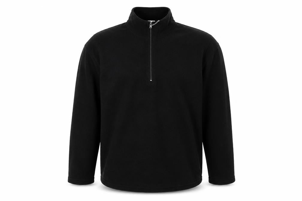 Sports Mens Black Polyester Pullover Sweatshirt Size XL