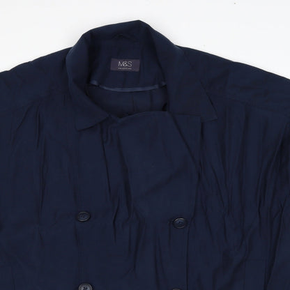 Marks & Spencer Womens Blue Jacket Size 14 Button