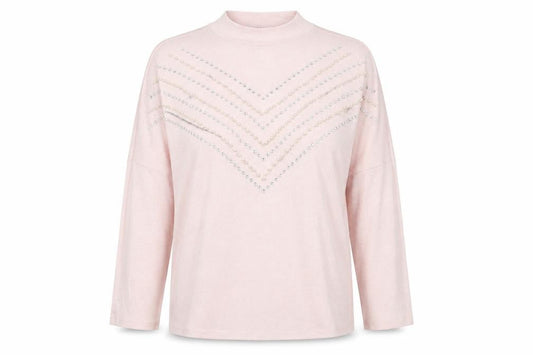 Select Womens Pink Round Neck Viscose Pullover Jumper Size M