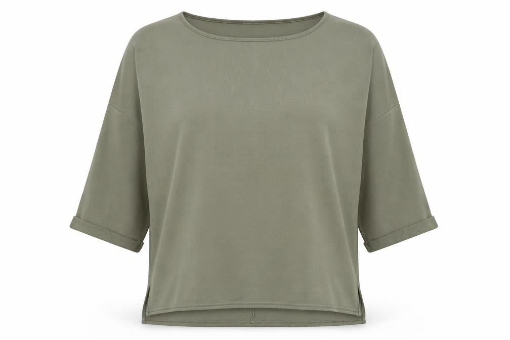 New Look Womens Green Round Neck Polyester Pullover Jumper Size M