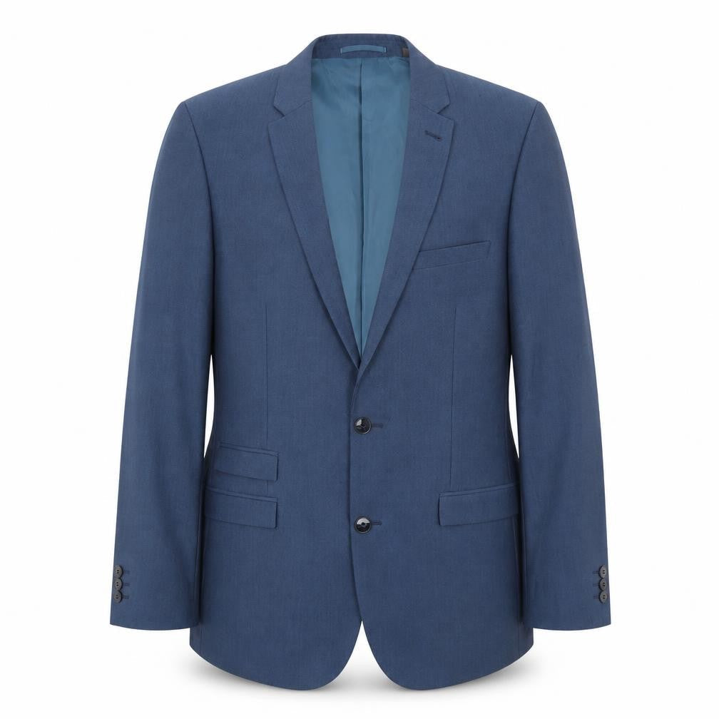 Williams and Brown Mens Blue Polyester Jacket Suit Jacket Size 40 Regular