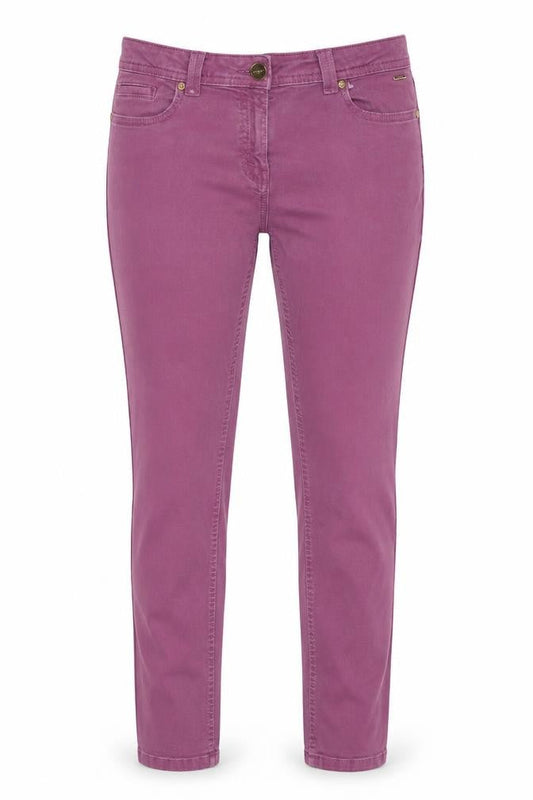 Farmers Market Hawaii Womens Purple Cotton Skinny Jeans Size 12 Slim Zip