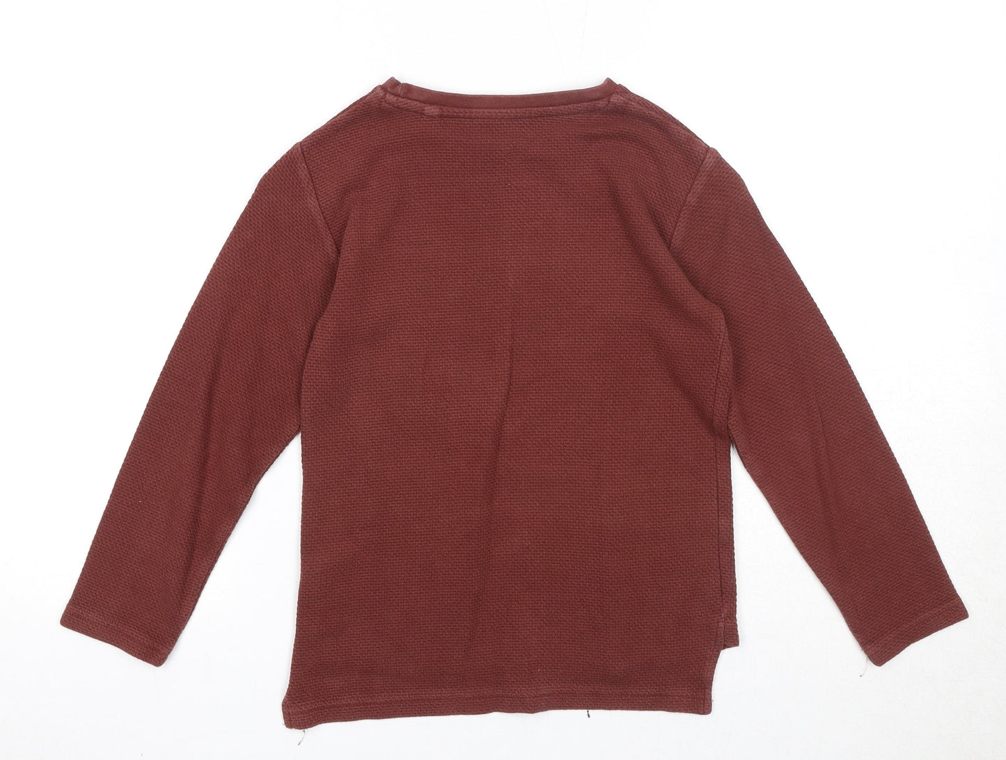 NEXT Boys Brown Cotton Pullover Sweatshirt Size 7 Years Pullover