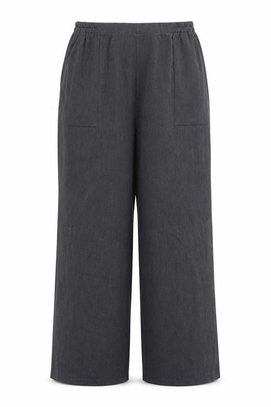 AFIBEL Womens Grey Polyester Trousers Size 16 Regular
