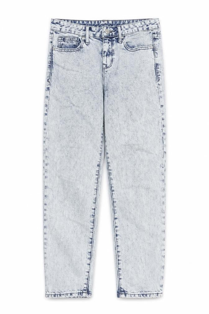 Gap Womens Blue Cotton Straight Jeans Size 32 in Regular Zip