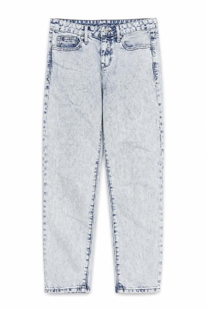 Gap Womens Blue Cotton Straight Jeans Size 32 in Regular Zip