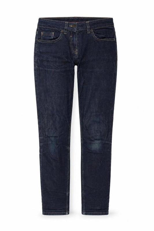 Next Womens Blue Cotton Skinny Jeans Size 8 Regular Zip