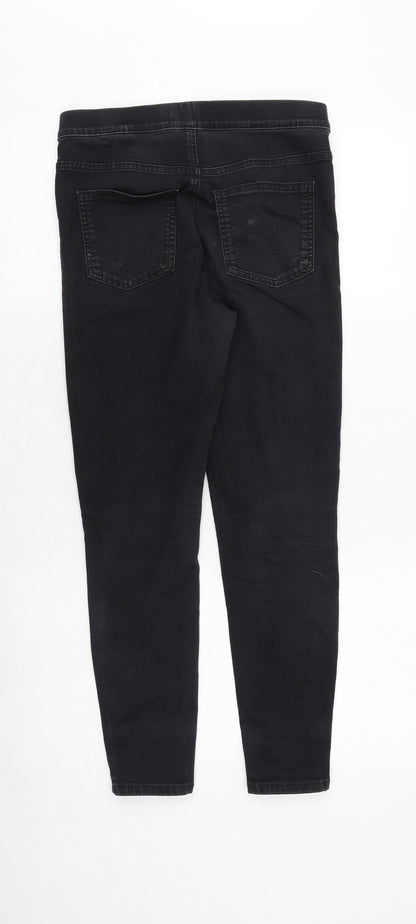 Marks & Spencer Womens Black Cotton Jegging Jeans Size 10 Regular