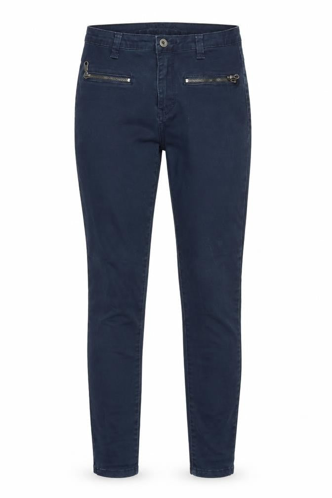 VILA Womens Blue Polyester Skinny Jeans Size 24 in Regular Zip