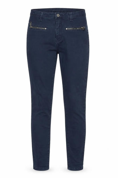 VILA Womens Blue Polyester Skinny Jeans Size 24 in Regular Zip