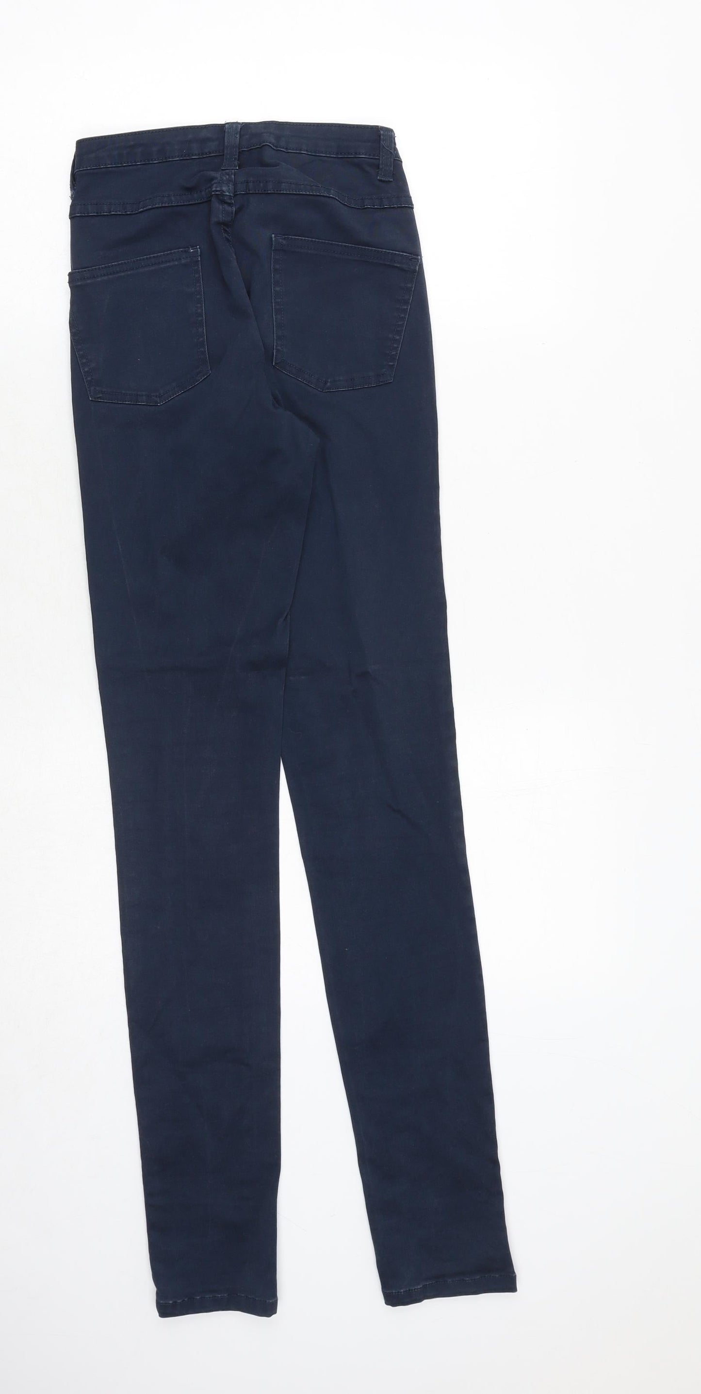 VILA Womens Blue Polyester Skinny Jeans Size 24 in Regular Zip