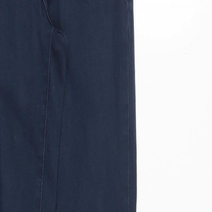 VILA Womens Blue Polyester Skinny Jeans Size 24 in Regular Zip