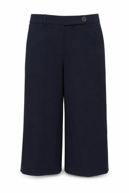 Next Womens Blue Polyester Trousers Size 10 Regular Zip
