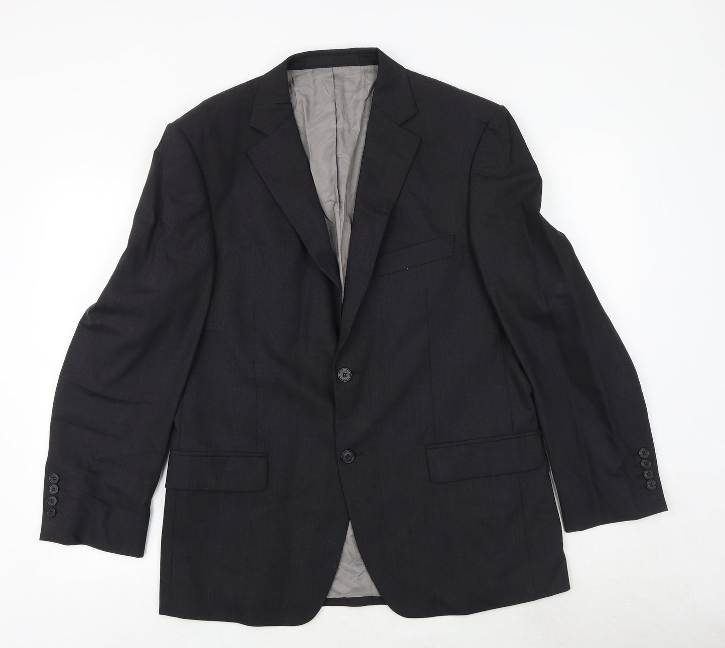 Marks and Spencer Mens Grey Wool Jacket Suit Jacket Size 40 Regular