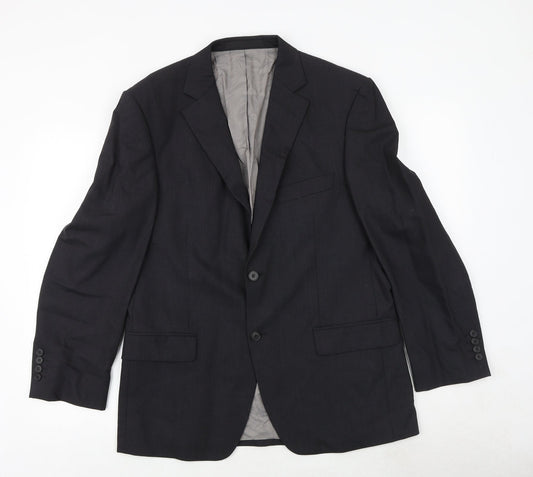 Marks and Spencer Mens Grey Wool Jacket Suit Jacket Size 40 Regular