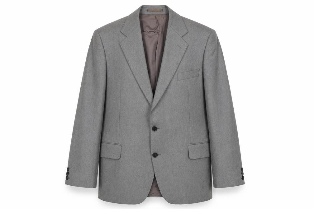 Hornes Mens Grey Polyester Jacket Suit Jacket Size 40 Regular