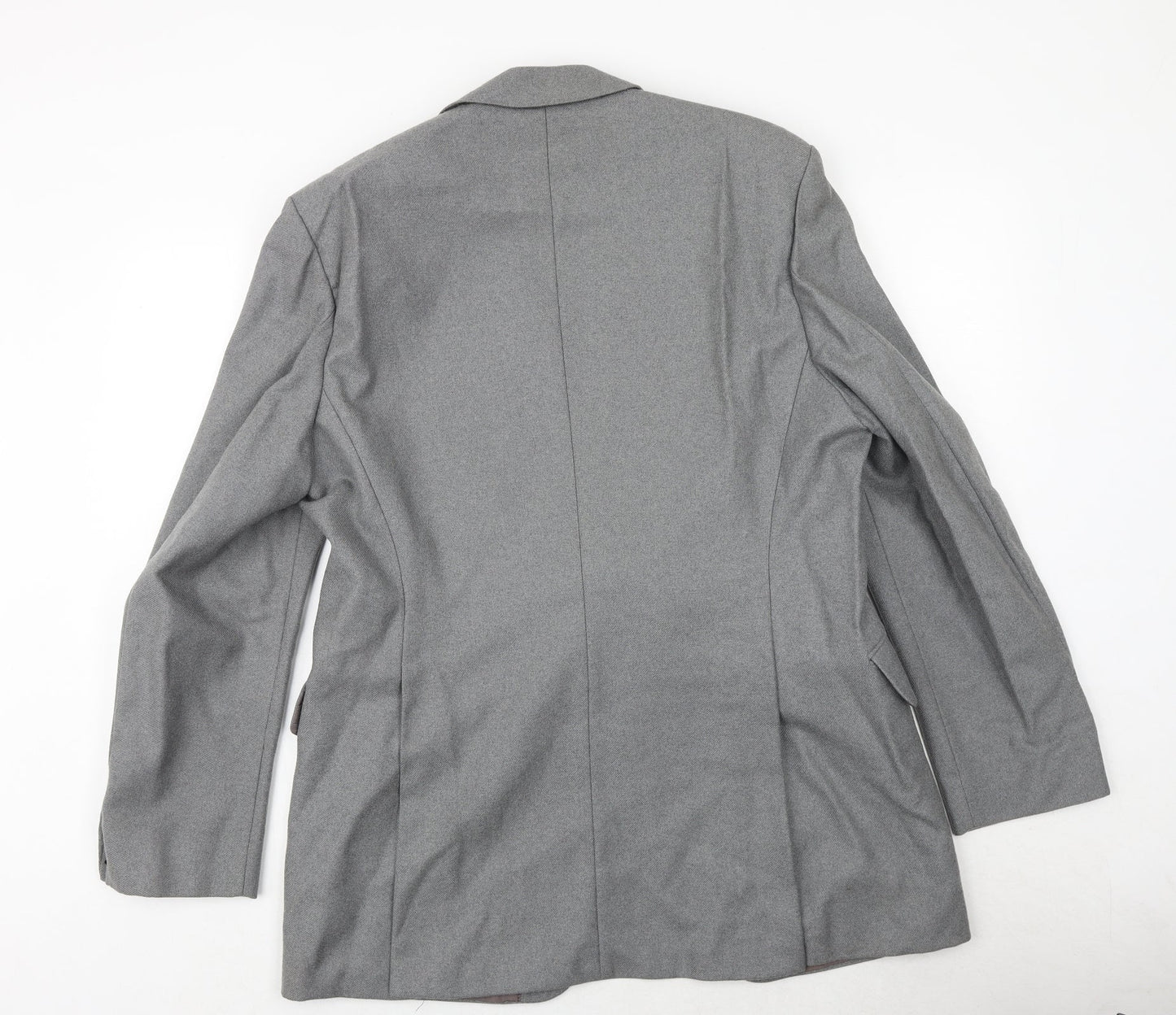 Hornes Mens Grey Polyester Jacket Suit Jacket Size 40 Regular