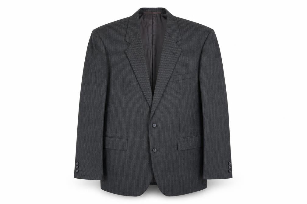 Burton Mens Grey Polyester Jacket Suit Jacket Size 38 Regular