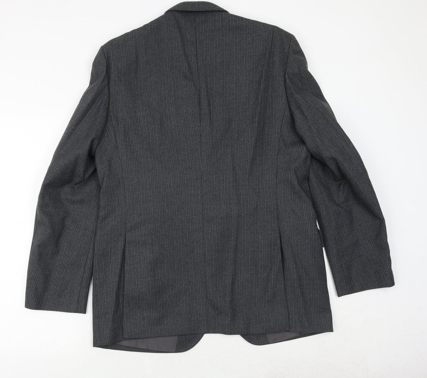 Burton Mens Grey Polyester Jacket Suit Jacket Size 38 Regular