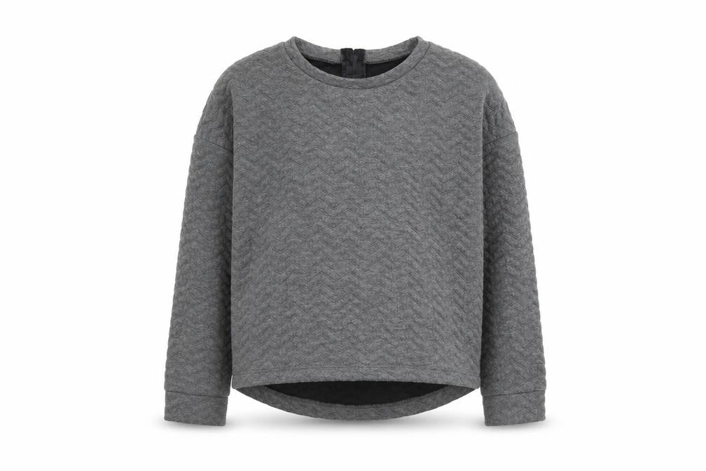 NEXT Girls Grey Polyester Pullover Sweatshirt Size 10 Years Pullover - Textured