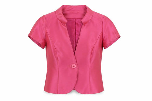 Cabotine Womens Pink Polyester Jacket Blazer Size 12