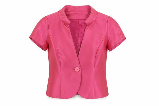 Cabotine Womens Pink Polyester Jacket Blazer Size 12
