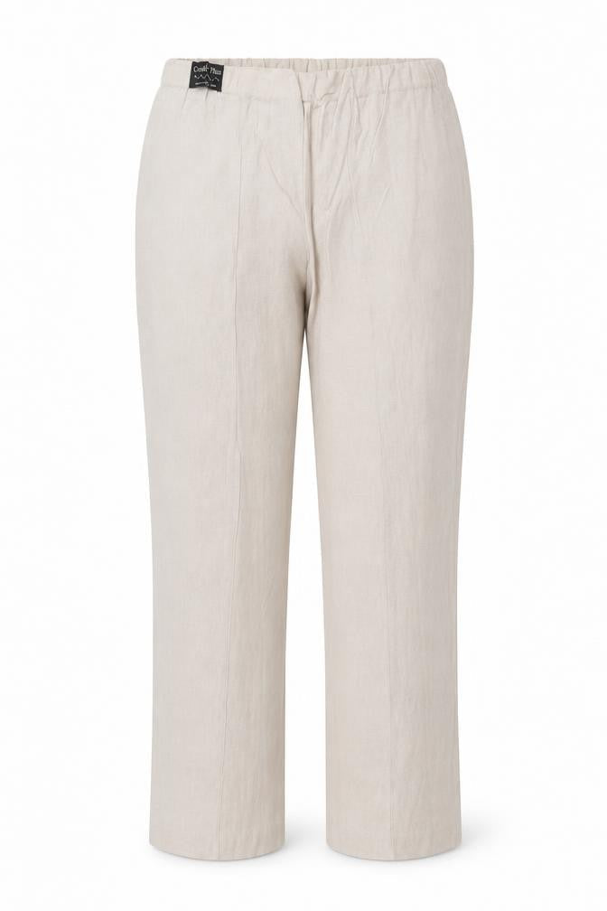 Classics Womens Beige Linen Trousers Size 10 L25 in Regular