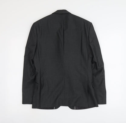 Imehaus Mens Grey Polyester Jacket Suit Jacket Size S Regular