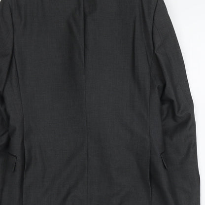 Imehaus Mens Grey Polyester Jacket Suit Jacket Size S Regular