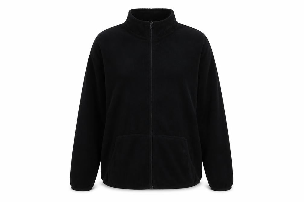 Avenue Womens Black Jacket Size L Zip