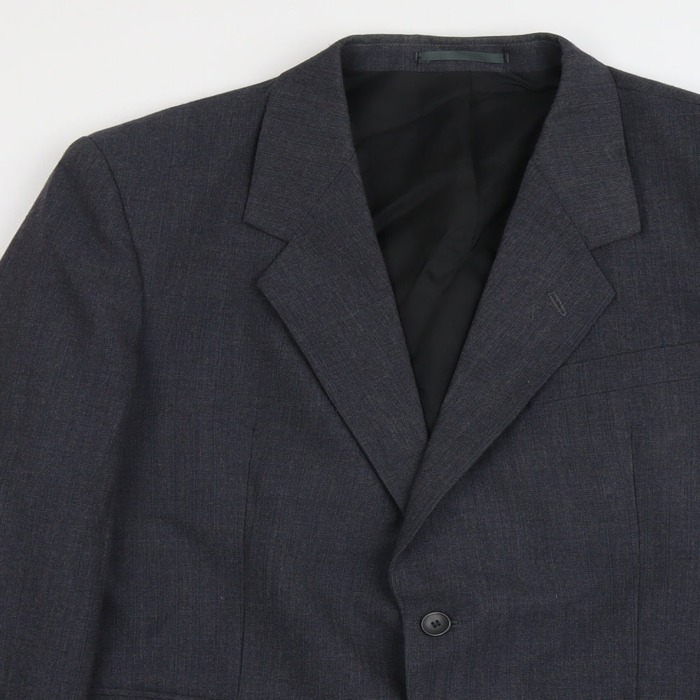 C&A Mens Grey Wool Jacket Suit Size L Regular