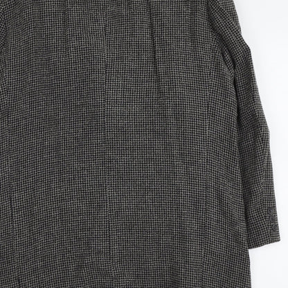 Arnold Brant Mens Grey Geometric Wool Jacket Suit Jacket Size 46 Regular