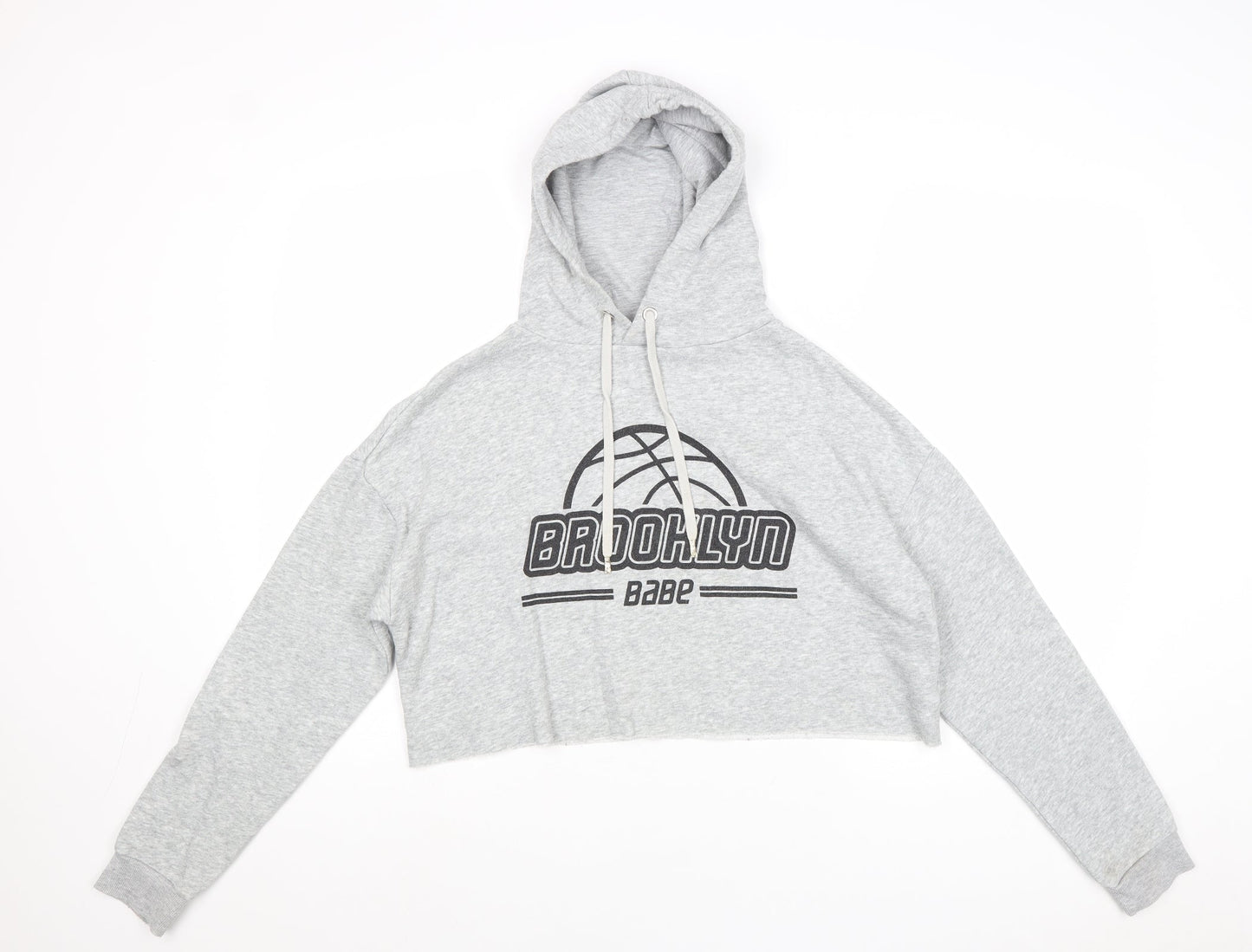 Divided by H&M Womens Grey Cotton Pullover Hoodie Size S Pullover - Brooklyn Babe