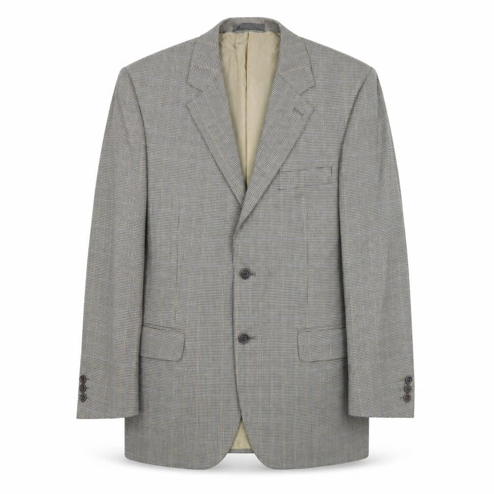 BHS Mens Multicoloured Geometric Wool Jacket Suit Jacket Size 40 Regular