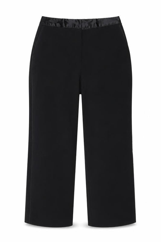 Sag Harbor Womens Black Polyester Trousers Size 16 Regular Zip