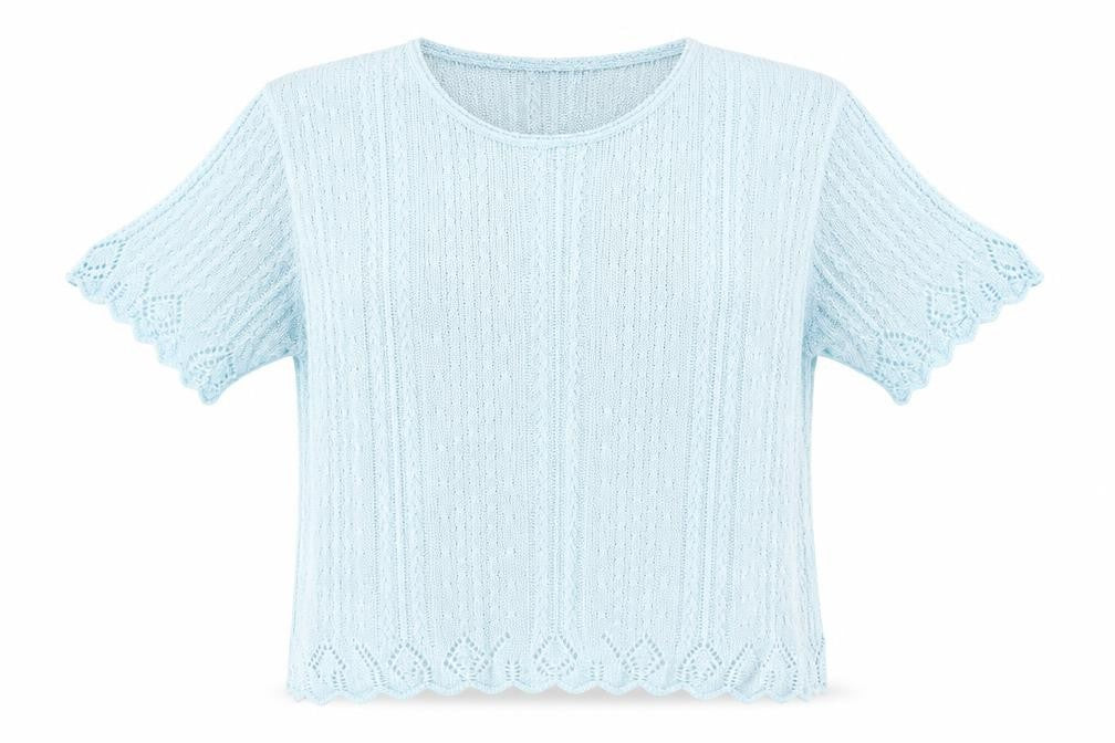 Berkertex Womens Blue Round Neck Acrylic Pullover Jumper Size 14 - Size 14-16