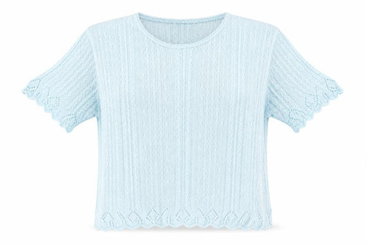Berkertex Womens Blue Round Neck Acrylic Pullover Jumper Size 14 - Size 14-16