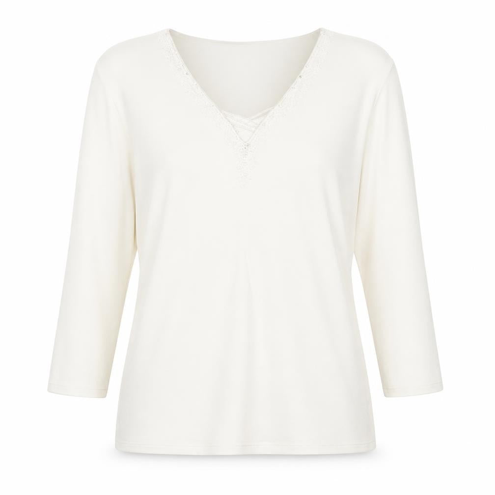 M&Co Womens Ivory V-Neck Viscose Pullover Jumper Size XL