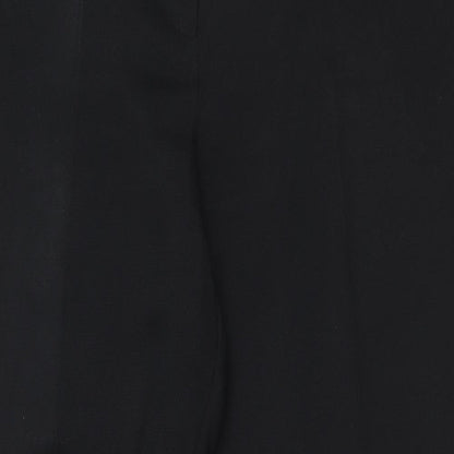 Very Womens Black Polyester Trousers Size 16 Regular Zip