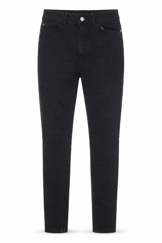 Marks & Spencer Womens Black Cotton Skinny Jeans Size 8 Regular Zip