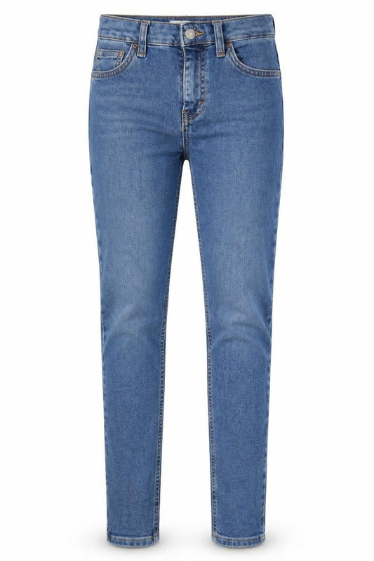 Topshop Womens Blue Cotton Skinny Jeans Size 26 in Regular Zip