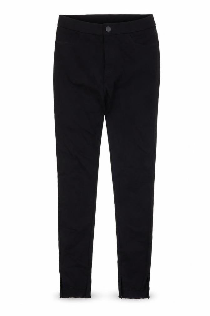 TkStyle Womens Black Cotton Skinny Jeans Size M Regular Zip