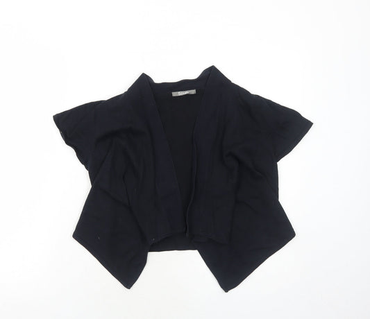 South Womens Black V-Neck Cotton Cardigan Jumper Size 14